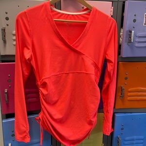 Athleta Orange Ruched Tunic, S